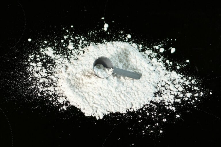 a scoop of powder